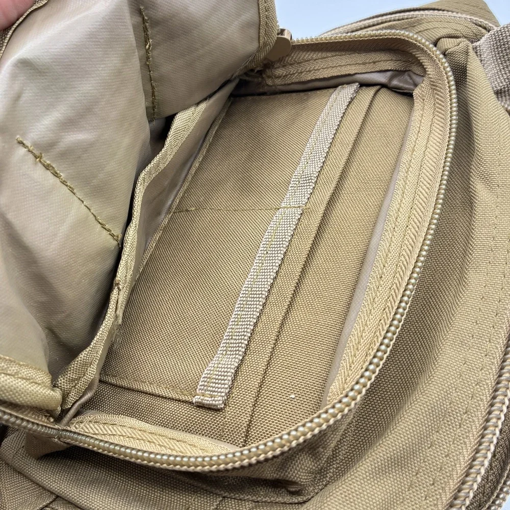 MOLLE Tactical Utility Pouch Gear Bag Tan Brown Paintball Airsoft Equipment